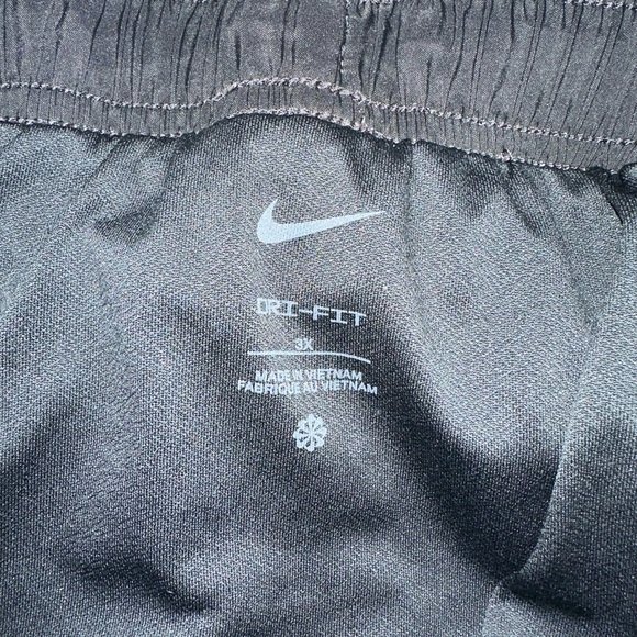 Nike Black Dri-FIT Athletic Shorts with White Swoosh - Picture 3 of 3